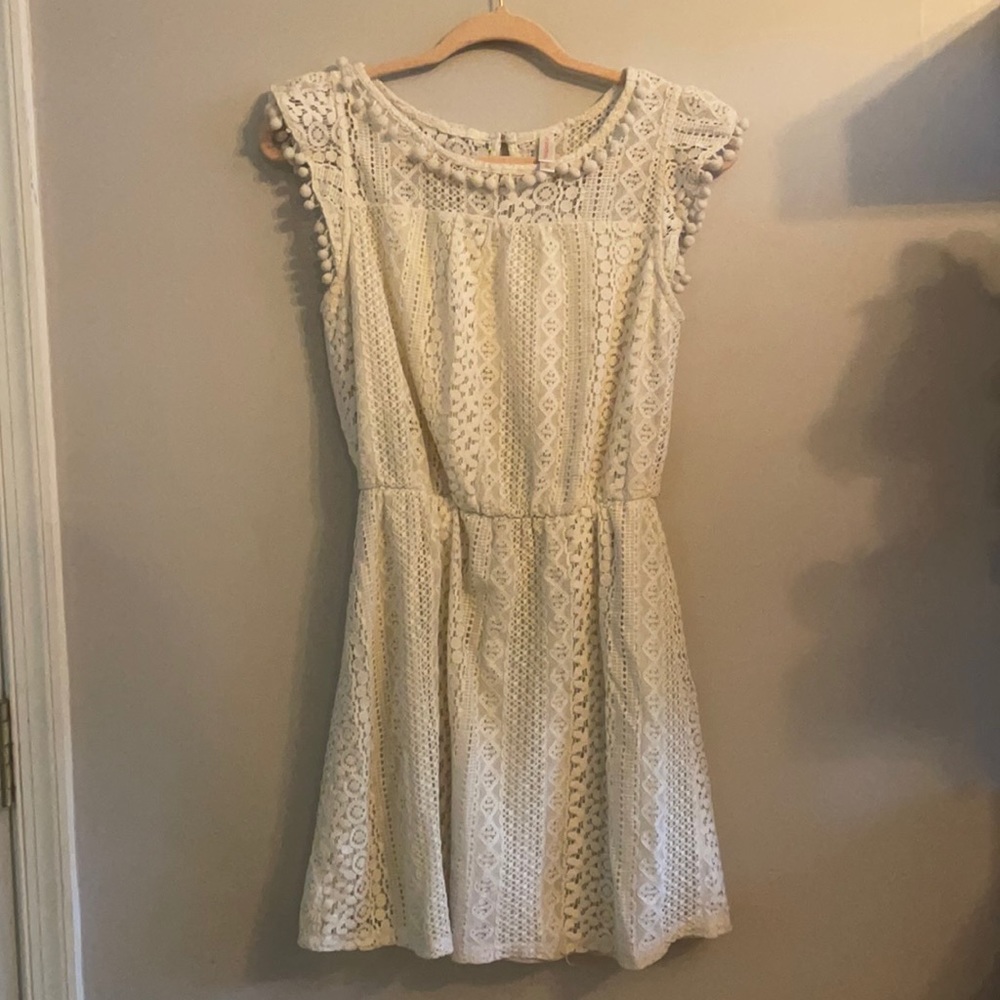 Xhilaration sleeveless dress with poms